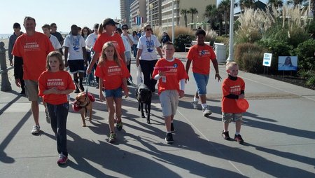 Sean's Striders.... Walking Towards A Cure T-Shirt Photo