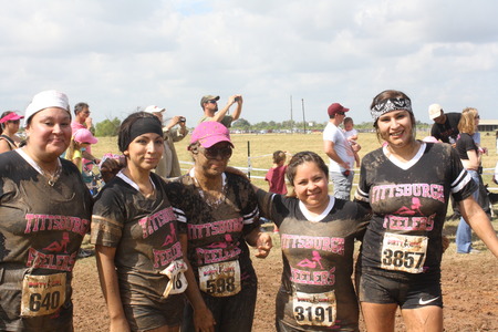 Tittsburgh Feelers   Dirty Girl Mud Run 2012 T-Shirt Photo