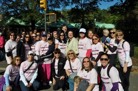 Pink Ladies Making Strides For Breast Cancer T-Shirt Photo