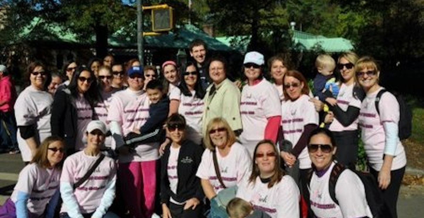 Pink Ladies Making Strides For Breast Cancer T-Shirt Photo