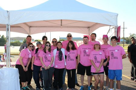 Treasured Chests Making Strides Against Breast Cancer T-Shirt Photo