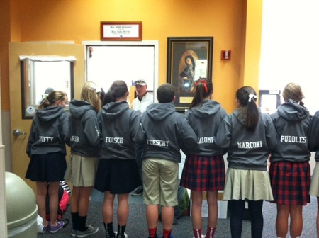 Backing Up Our Sweatshirts T-Shirt Photo