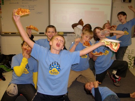 Bruin Bots Pizza Party T-Shirt Photo