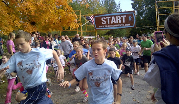 Twins Take On The Filthy Run! T-Shirt Photo