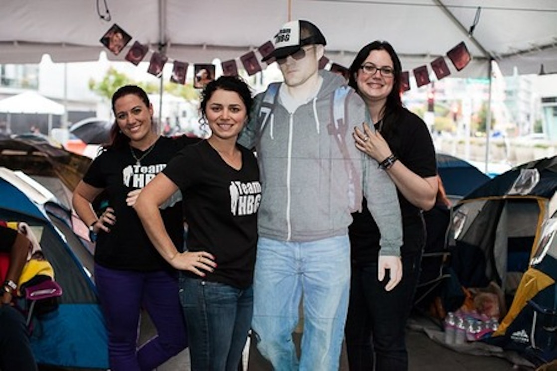 Team Hbg Takes Over Breaking Dawn 2 Tent City T-Shirt Photo