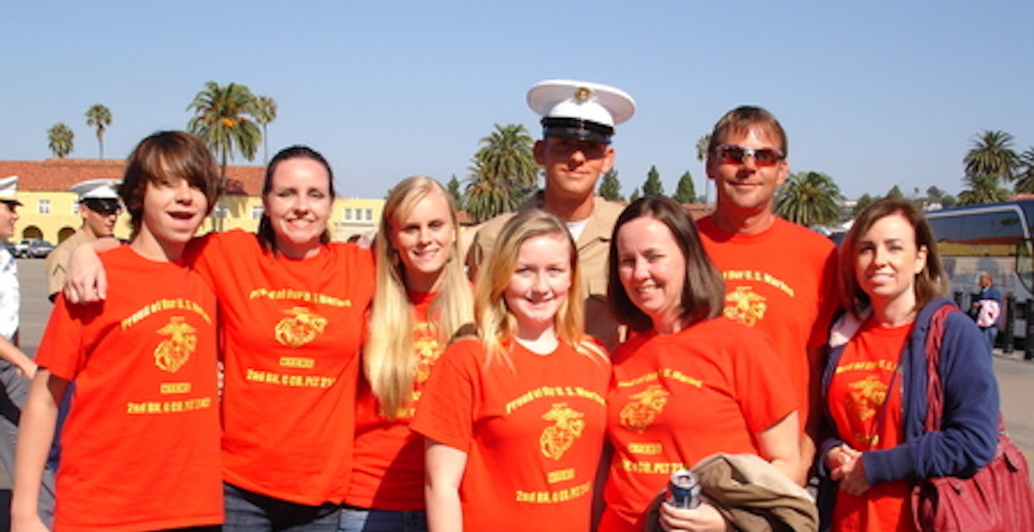 Graduation Day At Marine Corps' Boot Camp T-Shirt Photo