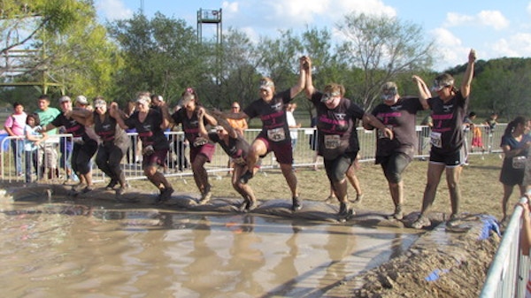 Team Hidden Antler Getting Dirty For Breast Cancer T-Shirt Photo