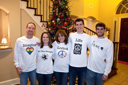 Our Christmas Card Photo T-Shirt Photo