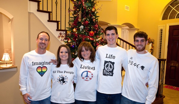 Picture of Our Christmas Card Photo Custom T-Shirt Design Our Christmas Card Photo T-Shirt Photo