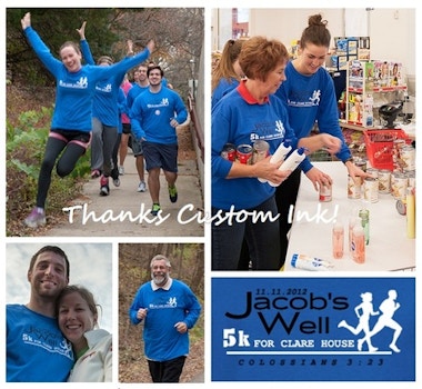 Jacob's Well 5k For Clare House Food Pantry T-Shirt Photo