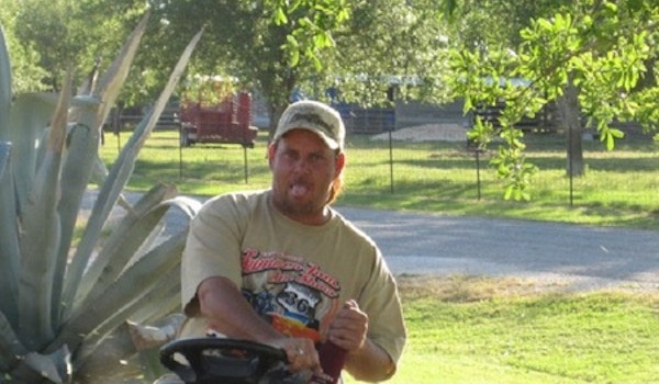 Redneck Lawn Mowing T-Shirt Photo