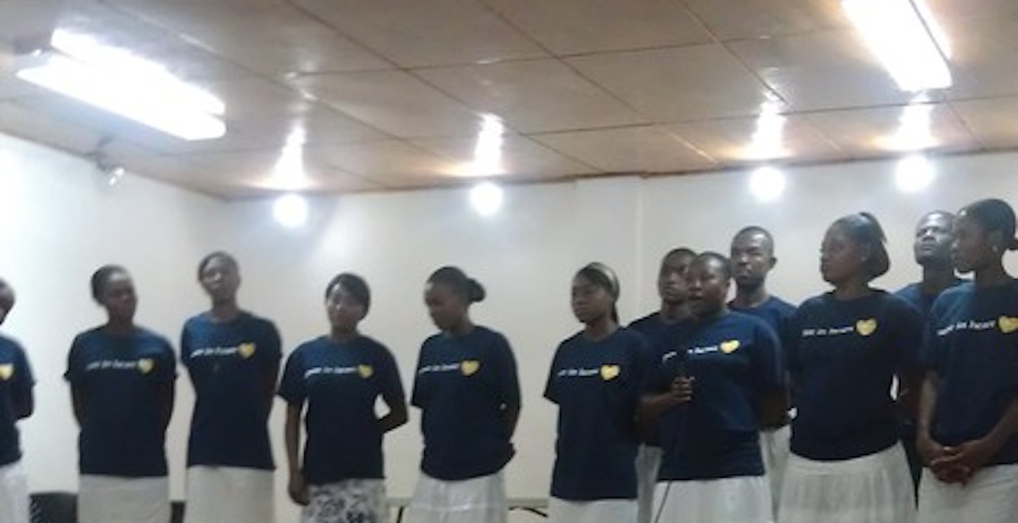 Pure In Heart Haiti Singing Thanks To Jason Evert For Visiting T-Shirt Photo