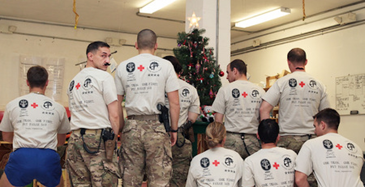 Christmas In The Aid Station T-Shirt Photo