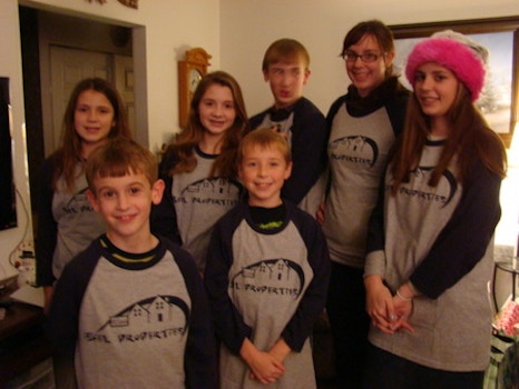 The Beel Grandkids At Christmas T-Shirt Photo