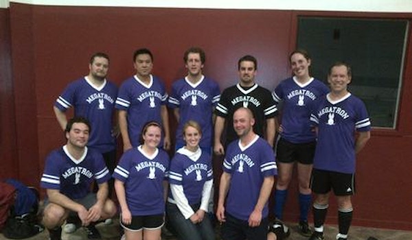 Picture of Megatron, Coed Soccer League Defending Champions! Custom T-Shirt Design Megatron, Coed Soccer League Defending Champions! T-Shirt Photo