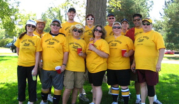 Honey Badgers Kickball Team T-Shirt Photo