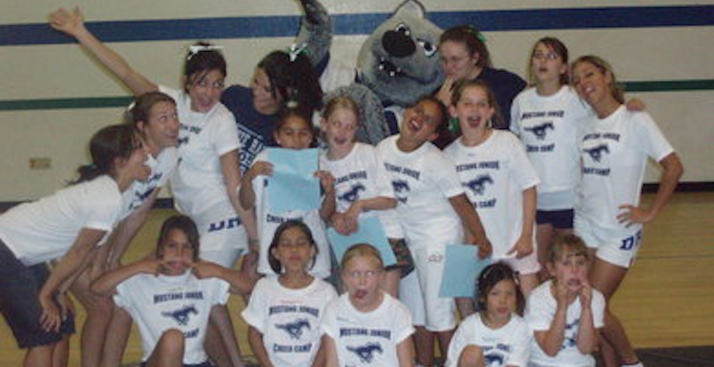 Picture of First Annual Junior Mustang Cheer Camp Custom T-Shirt Design First Annual Junior Mustang Cheer Camp T-Shirt Photo