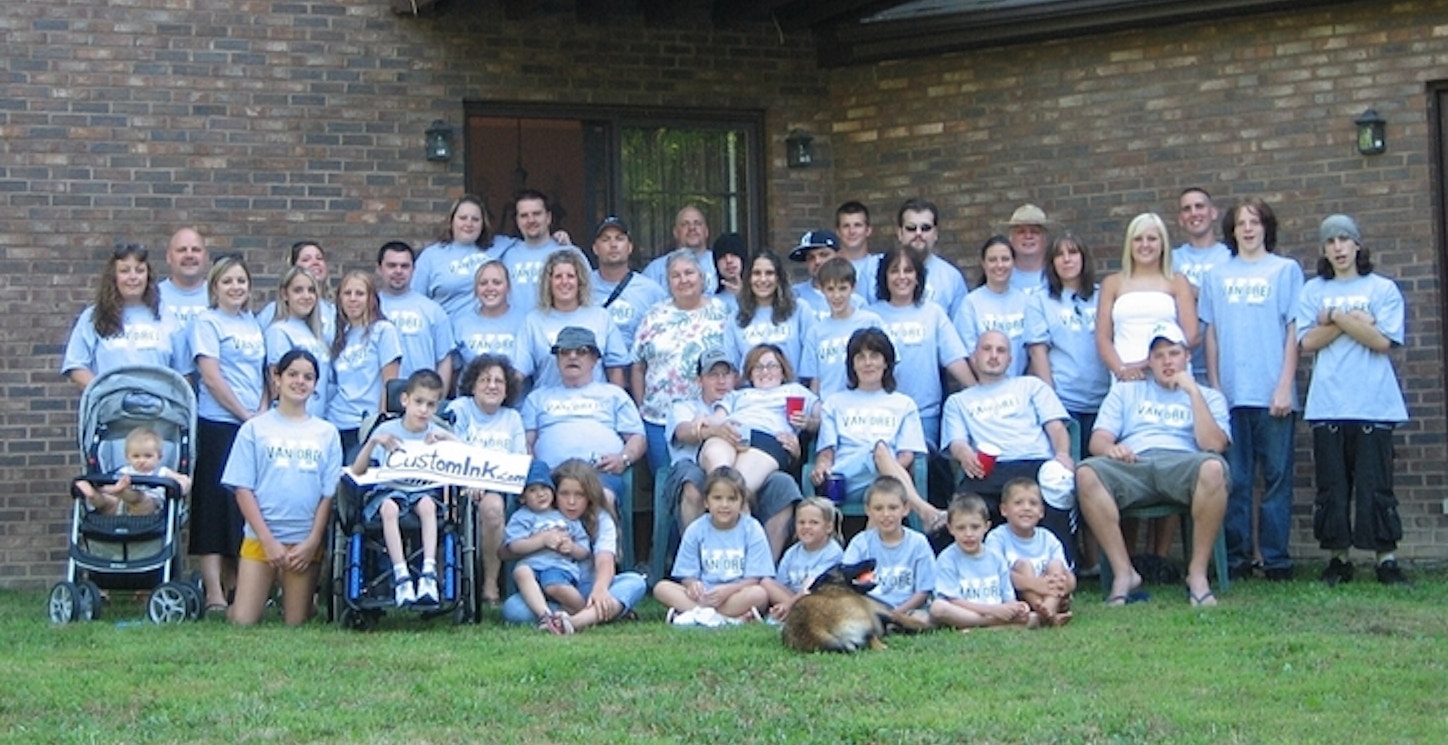 Van Drei Family Reunion T-Shirt Photo