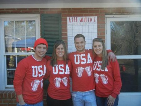 Beer Olympics Team Usa T-Shirt Photo