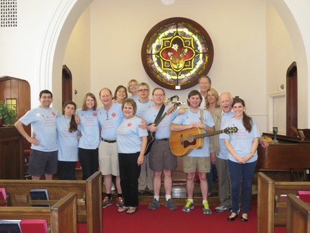 A Family Gathers For Fun & Worship T-Shirt Photo