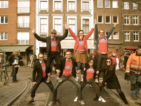 Because Why Not Make A Human Pyramid?! T-Shirt Photo
