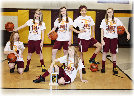 Sherman Junior High Girls Basketball T-Shirt Photo