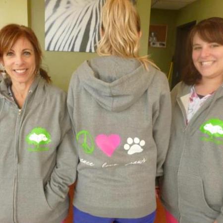 Pah Girls Cozy In Their Sweatshirt Jackets T-Shirt Photo
