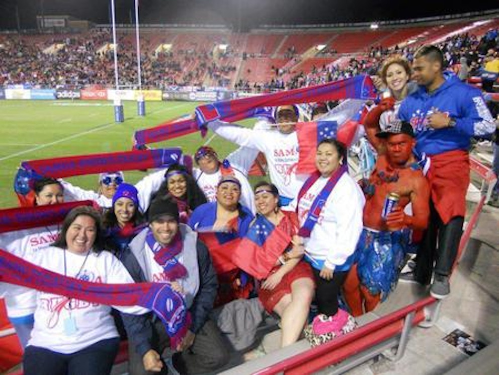 10years At The Usa 7s:Cheering For Samoa T-Shirt Photo