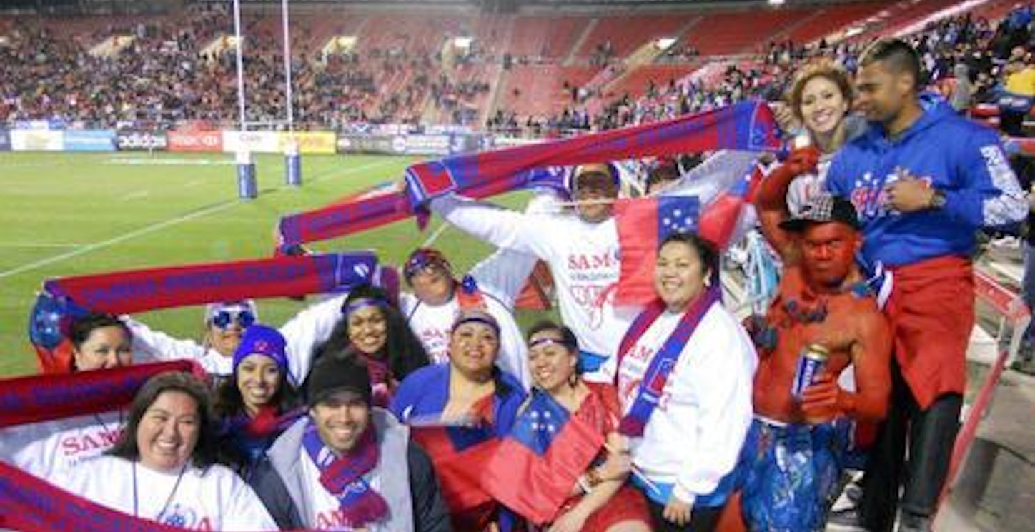 10years At The Usa 7s:Cheering For Samoa T-Shirt Photo
