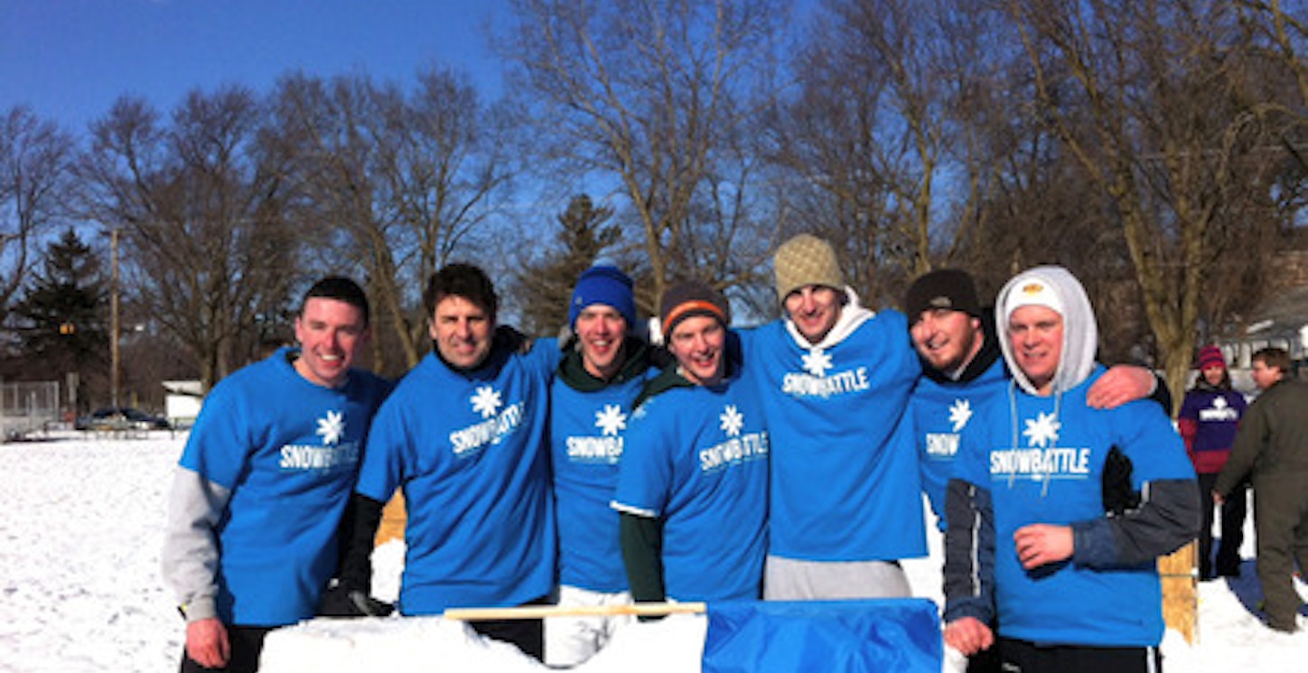 Picture of Snow Battle Usa At Cedarburg Winter Festival Custom T-Shirt Design Snow Battle Usa At Cedarburg Winter Festival T-Shirt Photo