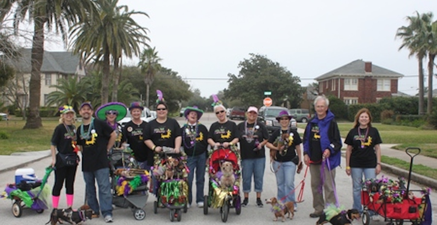 Barkus And Meoux Parade, Galveston 2013 T-Shirt Photo