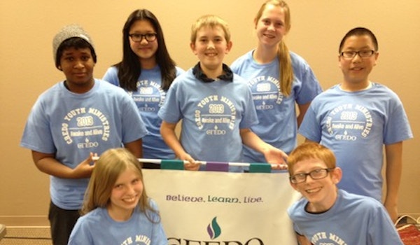Credo Teens Showing Off Their Cool New Shirts T-Shirt Photo