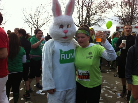 Raising Change In The Shamrock  Run!  T-Shirt Photo