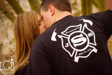 Firefighter Wedding T Shirt Design Ideas Custom Firefighter Wedding   208624 580436551969422 66282550 N 