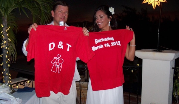 Married Life Begins In Barbados  T-Shirt Photo
