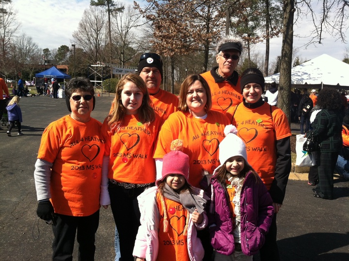 Ms Walk Team All 4 Heather T-Shirt Photo