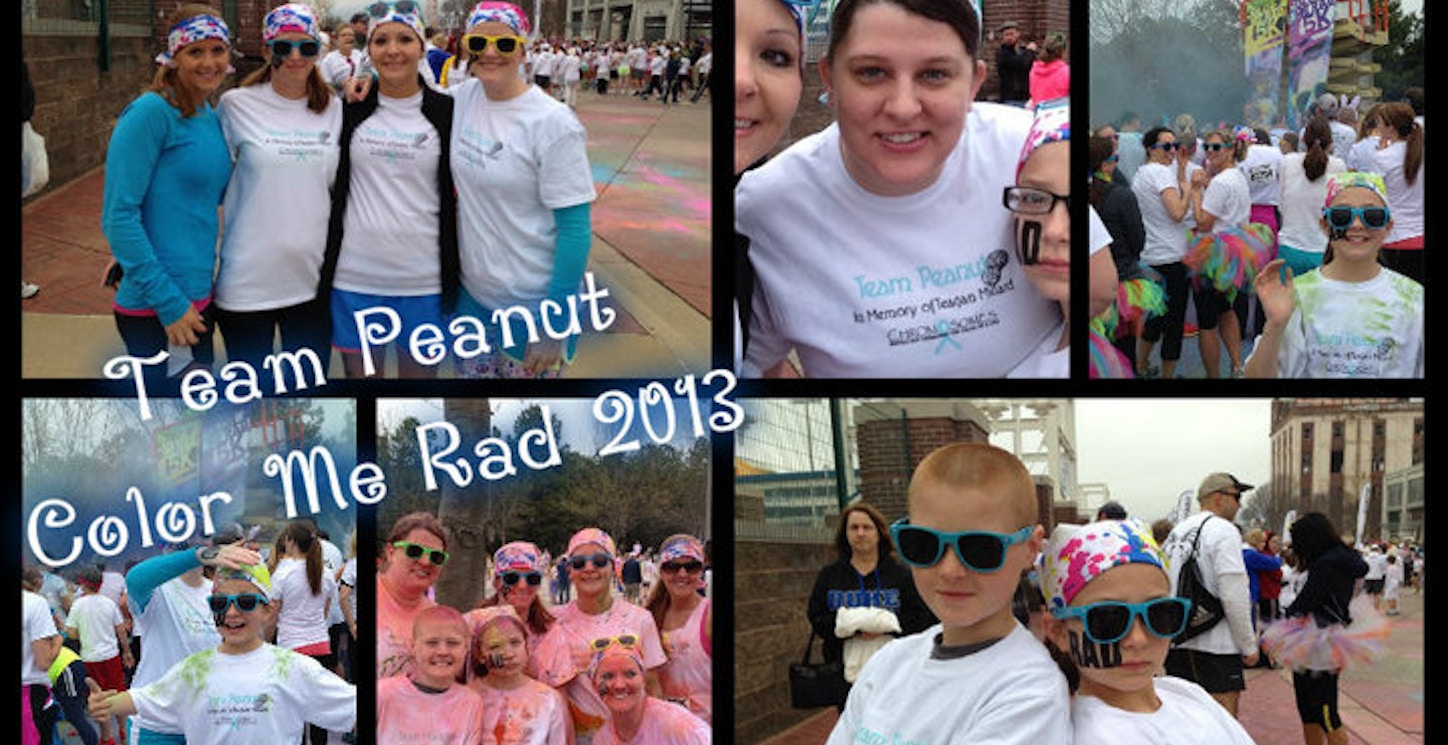 Team Peanut At Color Me Rad 5 K Run T-Shirt Photo