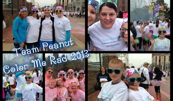 Team Peanut At Color Me Rad 5 K Run T-Shirt Photo
