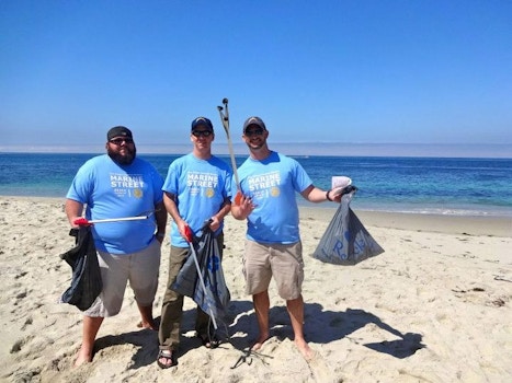 Rotary Beach Cleanup T-Shirt Photo