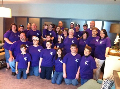 Family At P. Taylor Hope Lodge Donation Drive T-Shirt Photo