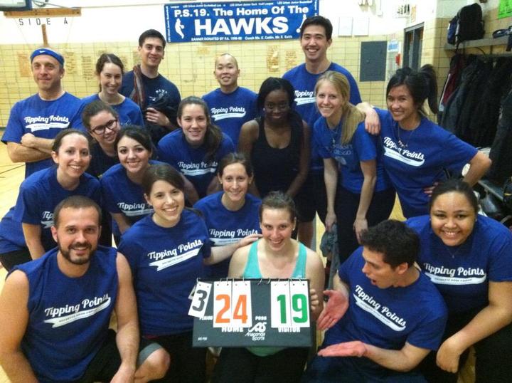 The Tipping Points Win Our First Game! T-Shirt Photo