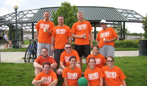 Orange Crush Kickball Team T-Shirt Photo