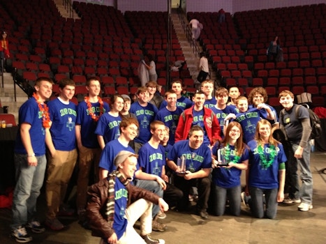 Silver Circuit Robotics Wins Boston's Rookie Inspiration Award! T-Shirt Photo