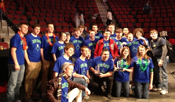 Silver Circuit Robotics Wins Boston's Rookie Inspiration Award! T-Shirt Photo