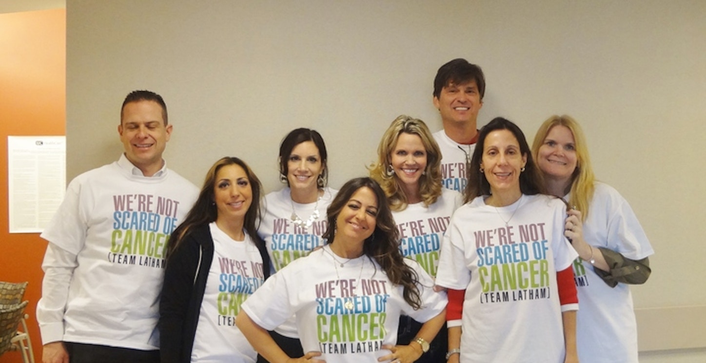 We're Not Scared Of Cancer (Team Latham) T-Shirt Photo