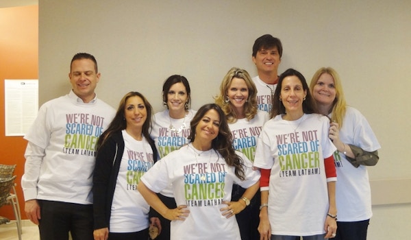 We're Not Scared Of Cancer (Team Latham) T-Shirt Photo