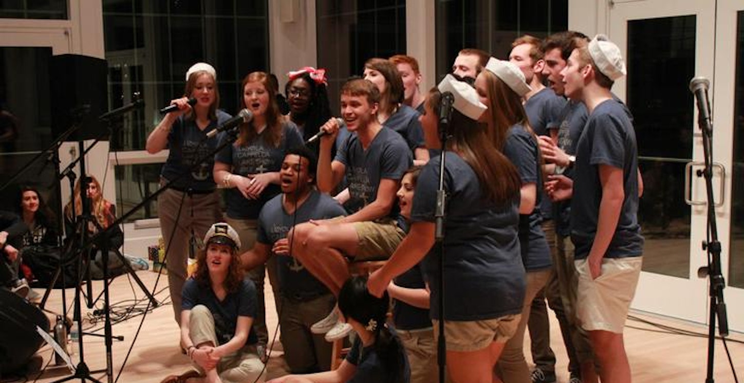 Loyolacappella Loved Our Custom Ink T Shirts At Our 2013 Lake Show T-Shirt Photo