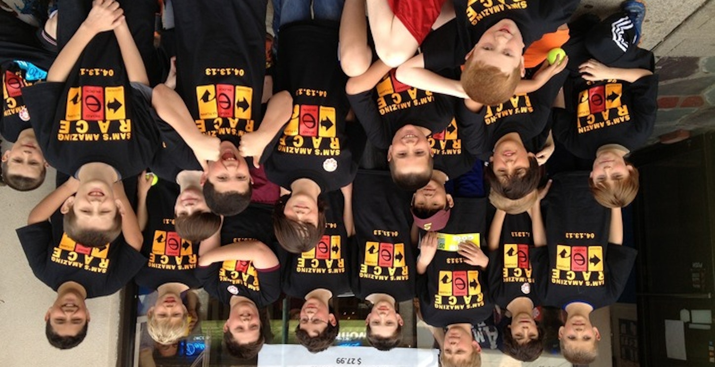 Picture of Sam's Amazing Race! Custom T-Shirt Design Sam's Amazing Race! T-Shirt Photo