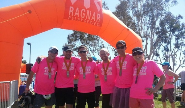 Team "Like A Freak" At Ragnar Finish Line T-Shirt Photo