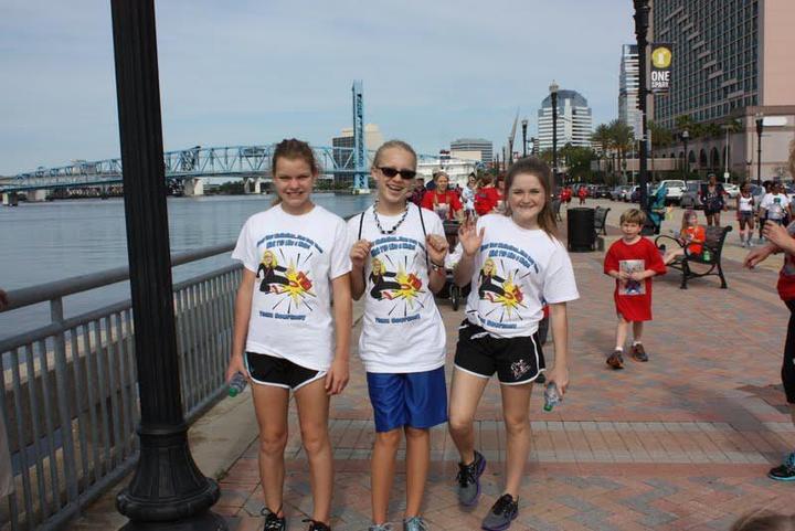 Courtney & Friends Walking For The Cure! T-Shirt Photo
